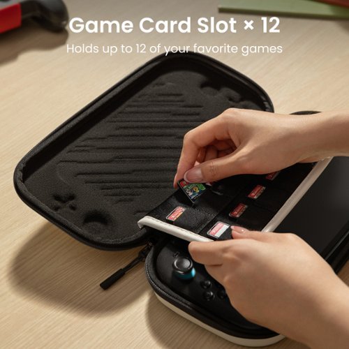 tomtoc Slim Carrying Case for Nintendo Switch 2 Model 2025, Odorless Protective Hard Shell with 12 Game Card Slots - White HOW TO BUY