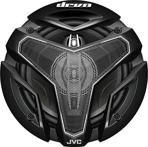 JVC - DRVN 6-1/2&quot; 4-Way Coaxial Speakers with Carbon Mica 3D Cones (Pair) - Black