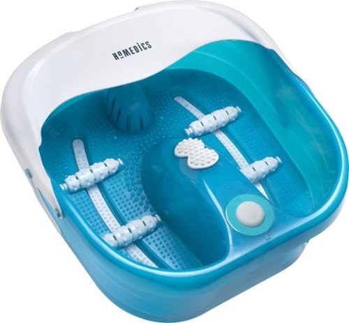 HoMedics - Bubble Therapy Foot Spa with Heat Boost Power - Blue, White