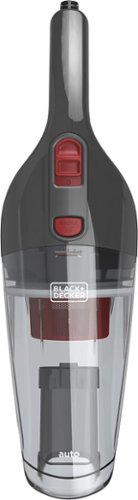  Black+Decker - Automotive Bagless Hand Vac - Titanium/Red