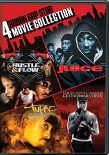  4 Urban Rap Star Movie Collection: Hustle &amp; Flow/Juice/Tupac: Resurrection/Get Rich or Die Tryin' [DVD]