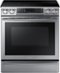 Samsung - 5.8 Cu. Ft. Electric Induction Self-Cleaning Slide-In Smart Range with Convection-Front_Standard