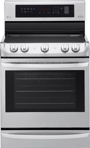  LG - 6.3 Cu. Ft. Self-Cleaning Freestanding Electric Range with ProBake Convection - Stainless Steel