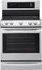 LG - 6.3 Cu. Ft. Self-Cleaning Freestanding Electric Range with ProBake Convection - Stainless Steel-Front_Standard 