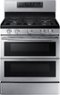 Samsung - Flex Duo 5.8 Cu. Ft. Self-Cleaning Freestanding Gas Convection Range - Stainless Steel-Front_Standard