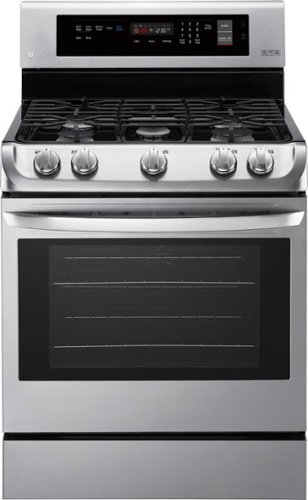 LG - 6.3 Cu. Ft. Freestanding Gas Range with ProBake Convection - Stainless Steel-Front_Standard 