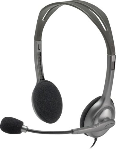  Logitech - H111 On-Ear Headphones - Gray
