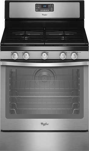  Whirlpool - 30&quot; Self-Cleaning Freestanding Gas Convection Range - Stainless steel