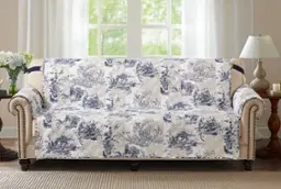 Blue Beige 70" Couch Sofa