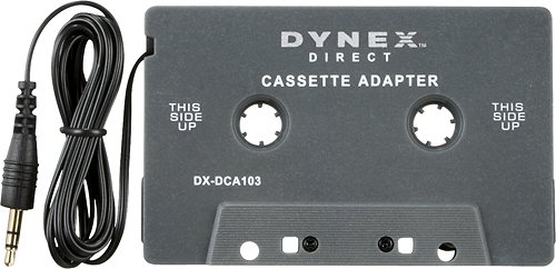  Dynex™ - Stereo Cassette Adapter - Gray