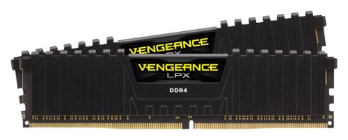 CORSAIR - Vengeance LPX CMK32GX4M2A2666C16 32GB (2PK X 16GB) 2666MHz DDR4 C16 DIMM Desktop Memory - Black