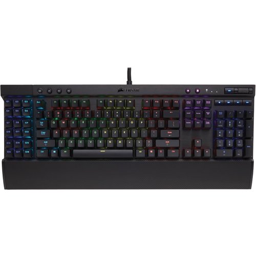  CORSAIR - RGB Mechanical Gaming Keyboard - Black anodized brushed aluminum