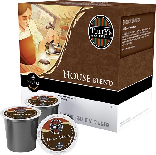  Keurig - Tully's House Blend Coffee K-Cups (18-Pack)