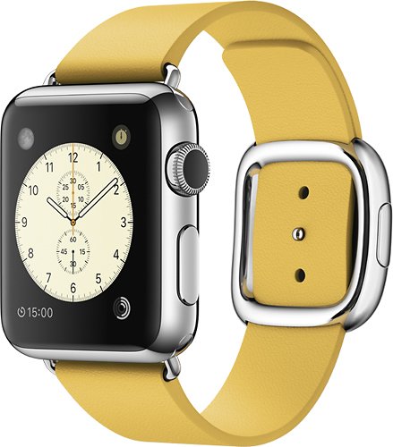  Apple Watch (first-generation) 38mm Stainless Steel Case - Marigold Modern Buckle Band – Small