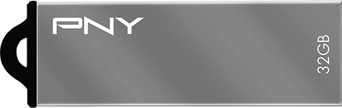  PNY - Metal Attaché 32GB USB 2.0 Flash Drive - Silver/Gray