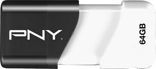  PNY - Compact Attaché 64GB USB 2.0 Flash Drive - Multi