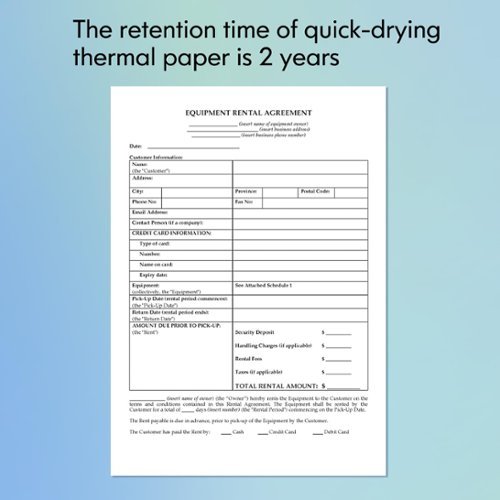 JADENS Thermal paper in roll letter size - White HOW TO BUY