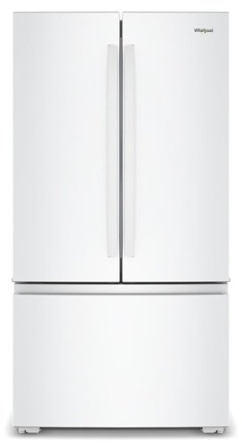 Whirlpool - 24 Cu. Ft. 3-Door French Door Counter Depth Refrigerator - White
