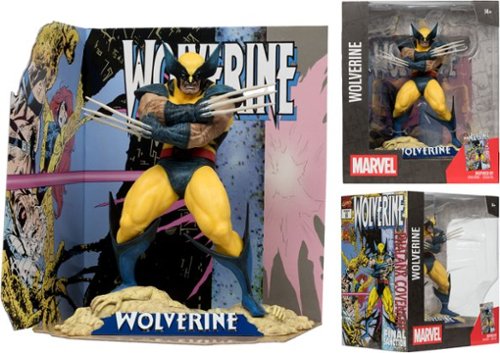 McFarlane Toys - Marvel 7.6" Wolverine 1:10th Scale Collectible with Scene (Wolverine #85)