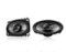 Pioneer - 4" x 6" 2-way Coaxial Speakers (Pair) - Black-Front_Standard