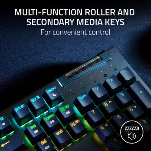 Razer BlackWidow V4 X Full Size Wired Mechanical Green Clicky Switch Gaming Keyboard with Chroma RGB Backlighting - Black WORLDWIDE DELIVERY