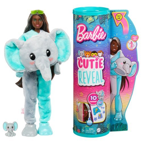 Barbie Color Reveal Jungle Series Elephant 11.5 Doll INTERNATIONAL SHIPPING