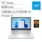 HP - 14" Laptop - Intel Processor N150 2025 - 4GB Memory - 256GB storage(128GB UFS+128GB Card) - Windows 11 - Sky Blue-Front_Standard
