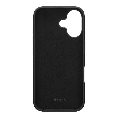 Insignia™ Silicone Case with MagSafe for iPhone 16 - Black BUY IN EUROPE