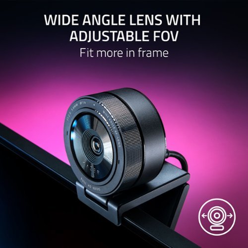 Razer Kiyo Pro 1920 x 1080 Webcam with High-Performance Adaptive Light Sensor - Black GLOBAL SHIPPING