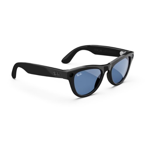 Ray-Ban Meta Skyler glasses with Meta AI, Audio, Photo, Video Compatibility - Transitions Blue Lenses - Shiny Black BUY IN EUROPE