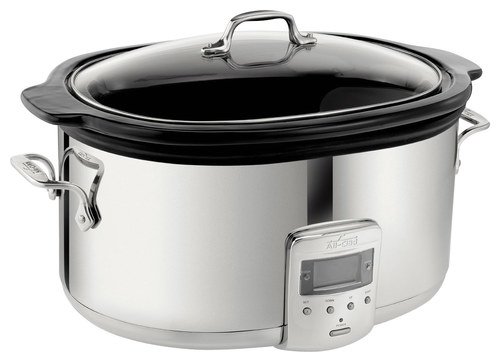  All-Clad - 6.5-Quart Slow Cooker - Stainless Steel/Black