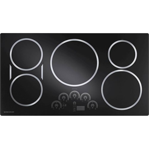 Monogram - 35.8" Electric Induction Cooktop - Black graphite-Front_Standard 