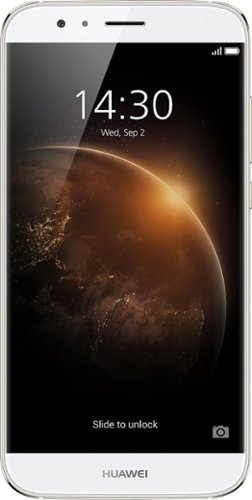 Huawei - GX8 4G with 16GB Memory Cell Phone (Unlocked) - Silver-Front_Standard 