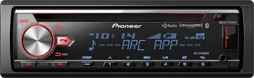  Pioneer - CD - Built-In Bluetooth - Built-In HD Radio - In-Dash - Receiver - Detachable Faceplate and Remote - Black