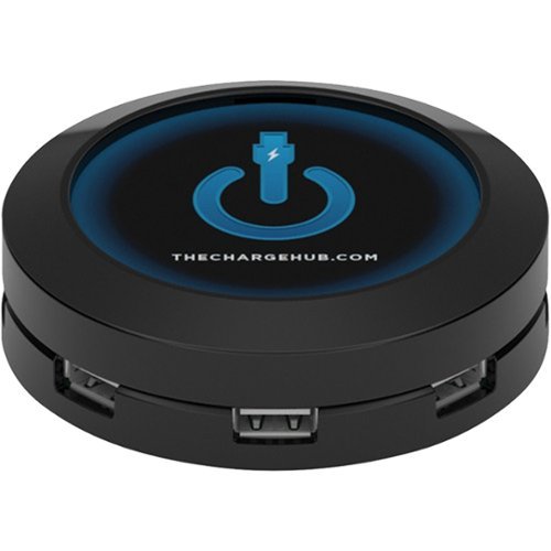 ChargeHub - 7-Port USB Universal Charging Station - Black-Front_Standard 