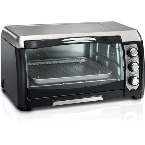 Hamilton Beach - 6 Slice Capacity Toaster Oven - Black
