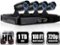 Night Owl - 8-Channel, 4-Camera Indoor/Outdoor High-Definition DVR Security System - Black-Angle_Standard