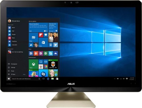  ASUS - Zen AiO Pro Z240IC 23.8&quot; 4K Ultra HD Touch-Screen All-In-One - Intel Core i7 - 12GB Memory - 1TB HDD + 8GB SSHD - Icicle Gold