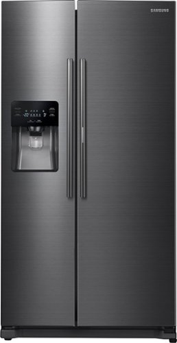  Samsung - 24.7 Cu. Ft. Side-by-Side Fingerprint Resistant Refrigerator with Food ShowCase and Thru-the-Door Ice and Water