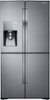 Samsung - 28.1 cu. ft. 4-Door Flex French Door Refrigerator with Food ShowCase - Stainless steel-Front_Standard