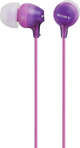  Sony - EX Series Earbud Headphones - Violet/Pink