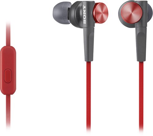  Sony - Earbud Headphones - Red