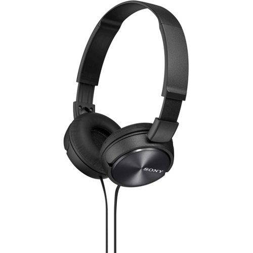 SONY ブラック ヘッドフォン Amazon.com: Sony Foldable Headphones with Smartphone Mic and