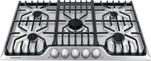 Front. Frigidaire - Professional 36" Gas Cooktop - Stainless steel.