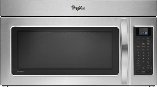  Whirlpool - 2.0 Cu. Ft. Over-the-Range Microwave - Stainless steel