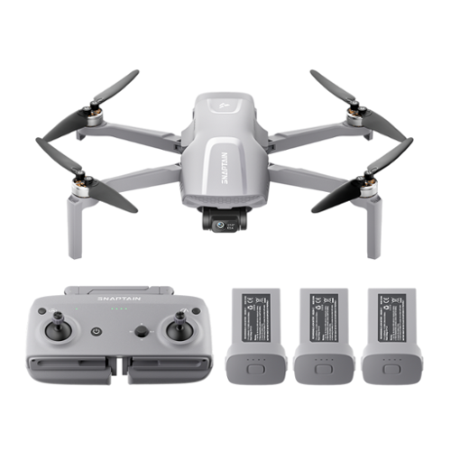 Snaptain - P40 LITE 3-Axis Gimbal Camera Drone Bundle - Gray-Front_Standard