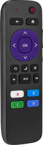 Insignia™ Roku Replacement Remote for Insignia, TCL, and Hisense TVs - Black WHERE TO BUY