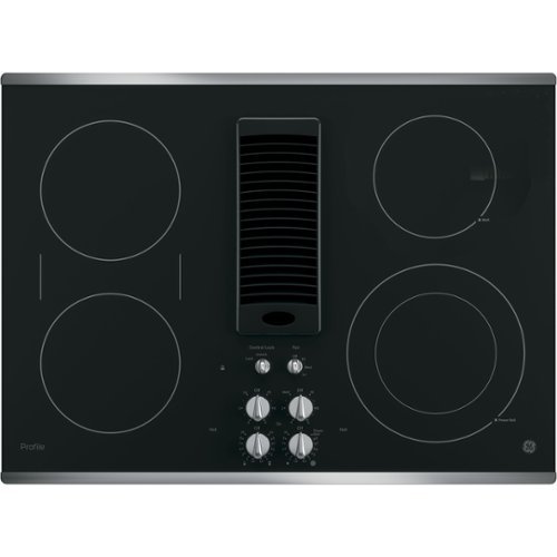 GE Profile - 30" Built-In Electric Cooktop - Stainless steel