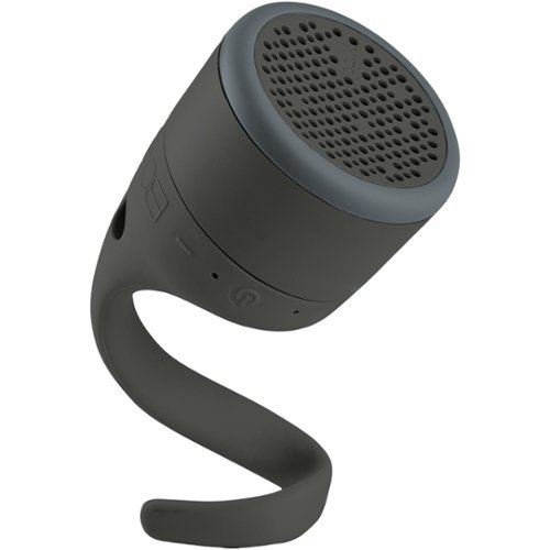 Polk Audio - BOOM Swimmer Jr. Portable Bluetooth Waterproof Speaker - Black-Front_Standard 