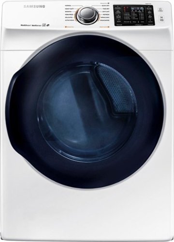  Samsung - 7.5 Cu. Ft. 12-Cycle High-Efficiency Electric Dryer with Steam - White